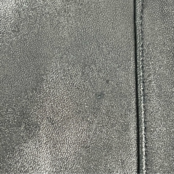 Ann Taylor Leather black Jacket medium soft buttery zip up w/pockets - Picture 15 of 16